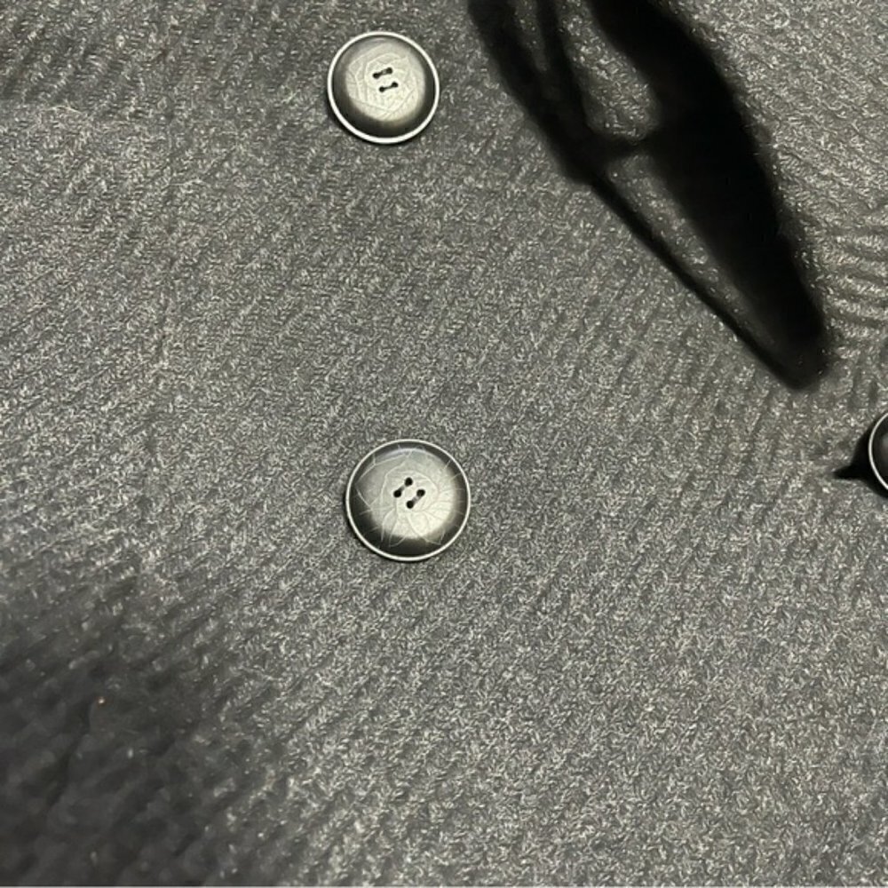Prada Black Northern Racoon Dyed Fur Pea Coat IT 38/ US 2 - Picture 9 of 15